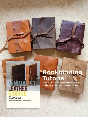 Minimalist Leather Binding Tutorial