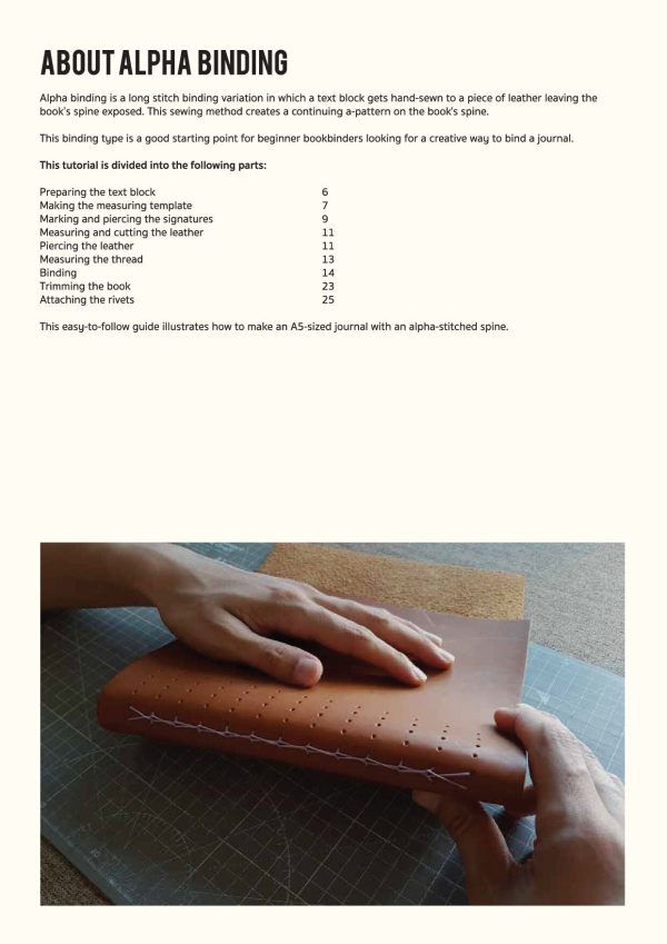 Alpha Binding Tutorial - The Siam Bindery