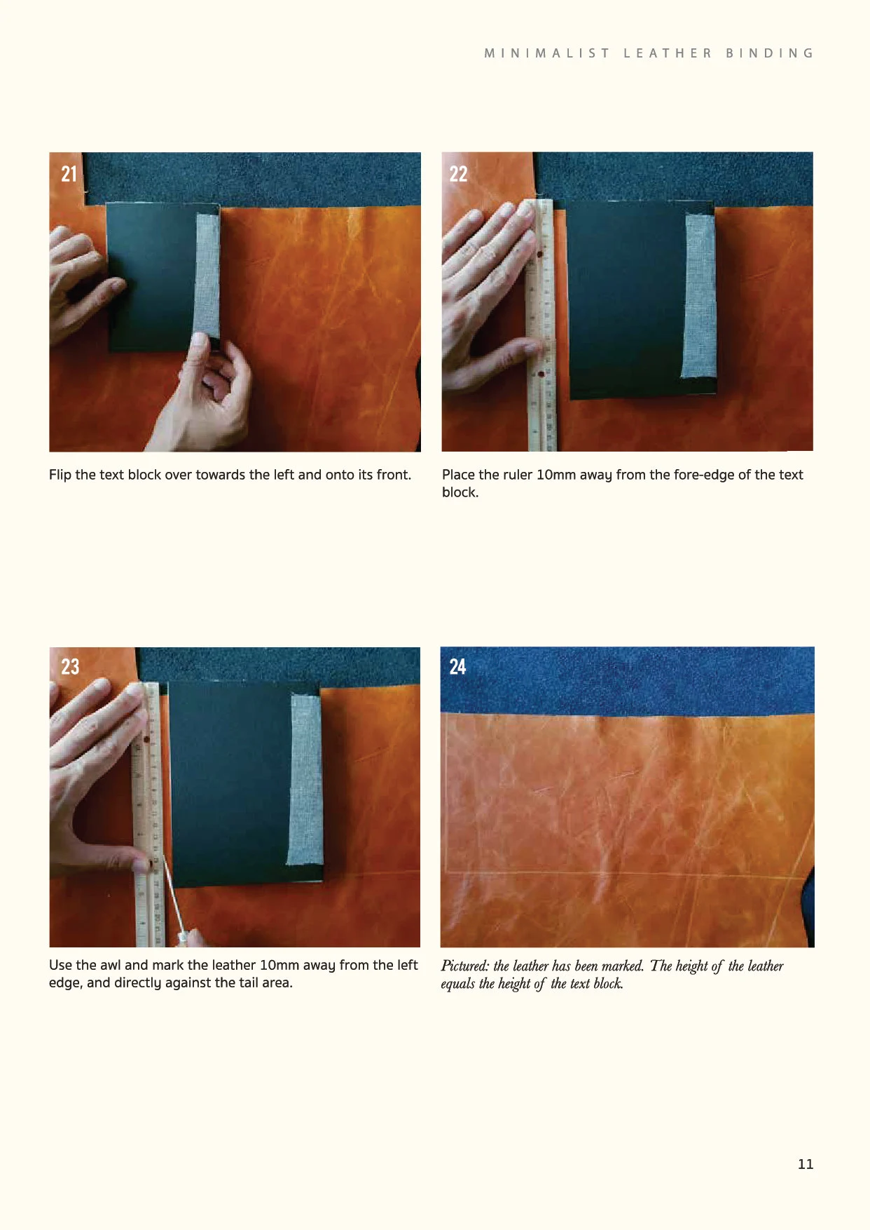 Minimalist Leather Binding Tutorial - Image 6