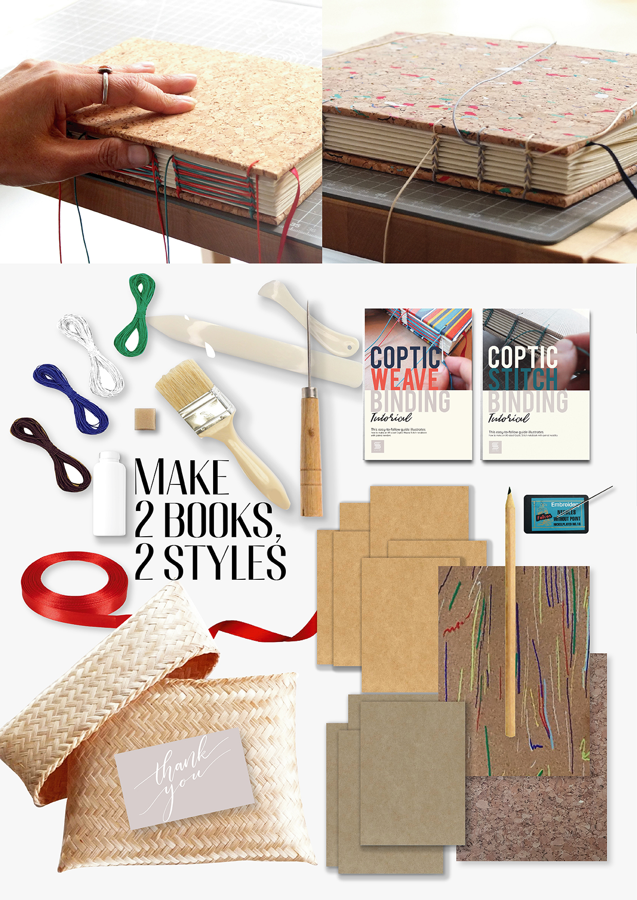 Coptic Toolkit - Make 2 Books, 2 Styles